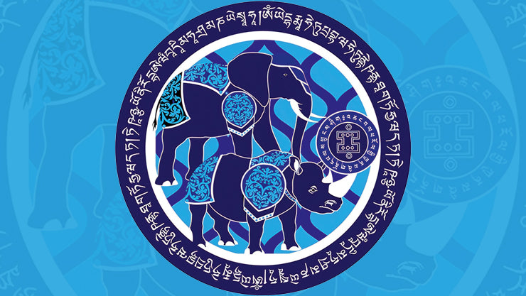 Blue Rhino and Elephant Feng Shui Symbol for Protection - Store Feng Shui