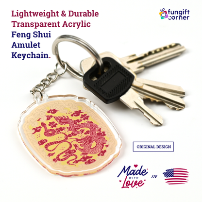 Heaven Seal Amulet Feng Shui Amulet Keychains (2 Pack)