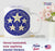 Feng Shui Annual Amulet with 5 Stars Feng Shui Sticker, Feng Shui Symbol for Good Fortune and Attract All The Best From the Year, Set of 5 Pieces Decorative Stickers, 4.3 Inch Diameter