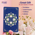 Feng Shui Card with 28 Hums Lotus Mandala Amulet, Feng Shui Symbol of Protection Against Bad Energies and Harm, Carry Along Feng Shui Talisman Card, Good Fit for Your Wallet, Pocket or Purse