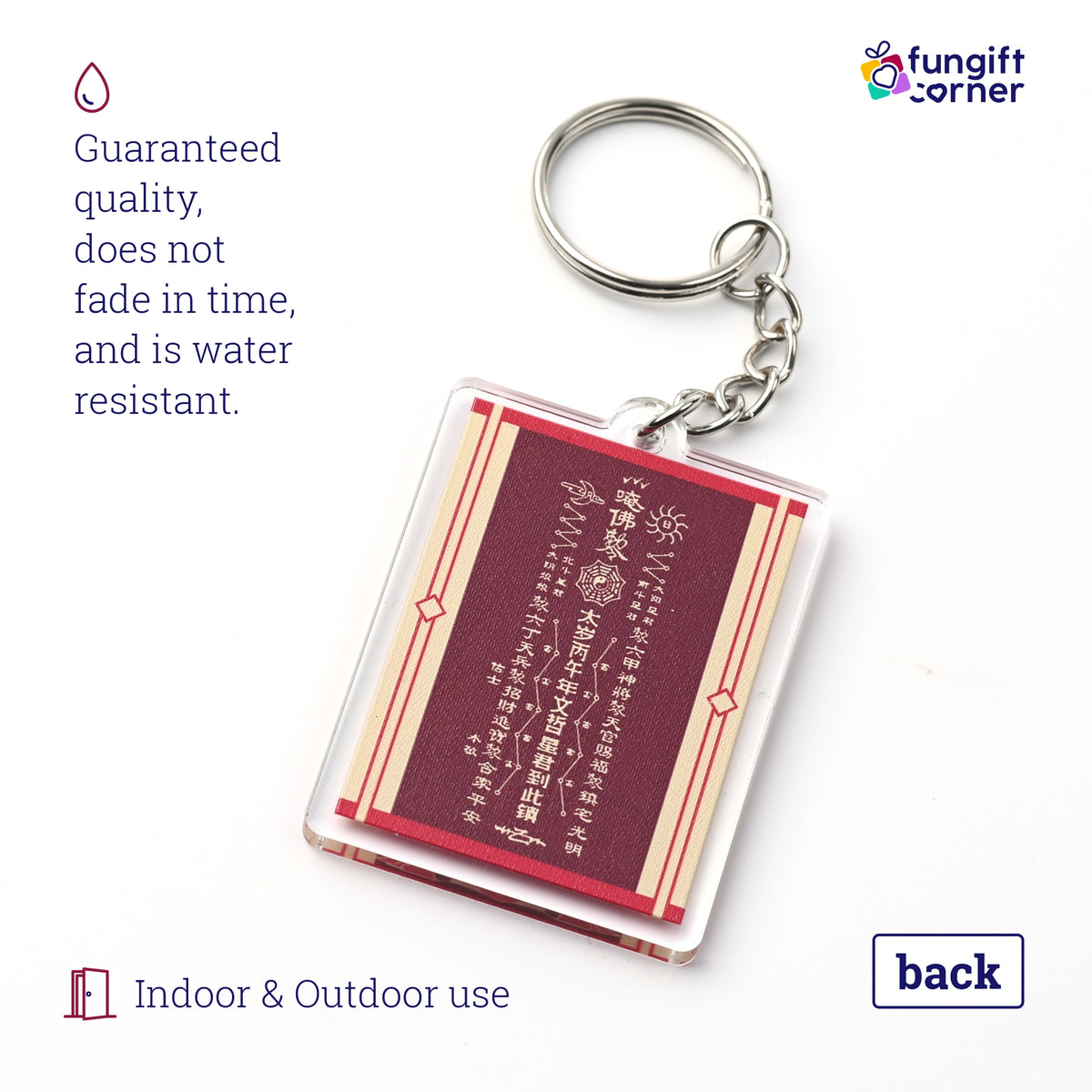 Tai Sui Amulet 2026 Feng Shui Keychains (2 Pack)