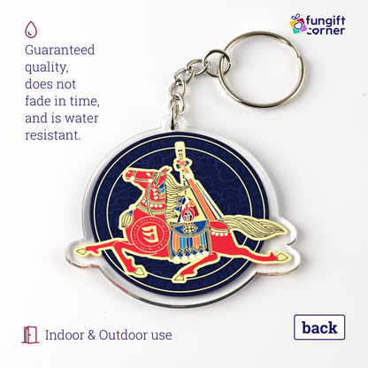 Feng Shui Period 9 Windhorse Amulet Keychains (2 Pack)
