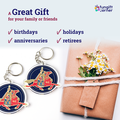 Feng Shui Period 9 Windhorse Amulet Keychains (2 Pack)
