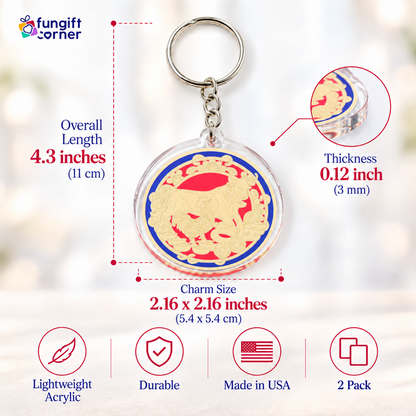 Annual Amulet Feng Shui Keychains (2 Pack)