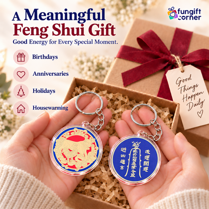 Annual Amulet Feng Shui Keychains (2 Pack)