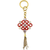 Feng Shui Bejeweled Red Mystic Knot with Golden Tassel Keychain - Store Feng Shui