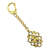 Feng Shui Golden Mystic Knot with Symbols of Lucky Coins Keychain