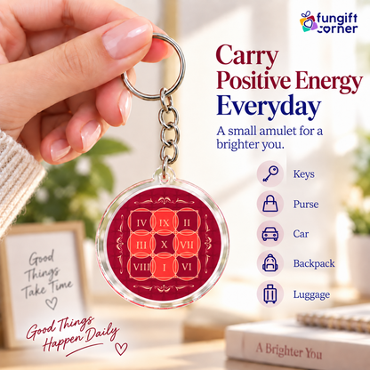 Sum of Ten Feng Shui Amulet Feng Shui Keychains (2 Pack)