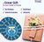 Amuleto de protección de viaje con pegatina Feng Shui de 28 Hums, símbolo de protección Feng Shui, juego de 5 pegatinas decorativas, 4,3 pulgadas de diámetro