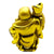 Feng Shui Golden Resin Buddha Decor Figurine with Ingot and Wu Lou - Store Feng Shui